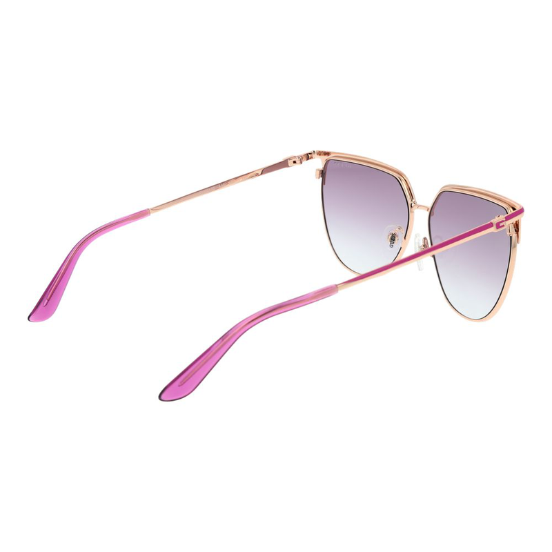 Rose gold metal sunglasses-null
