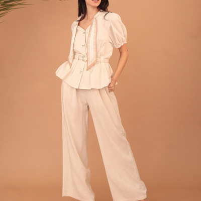 Francesca set - beige, Beige, medium