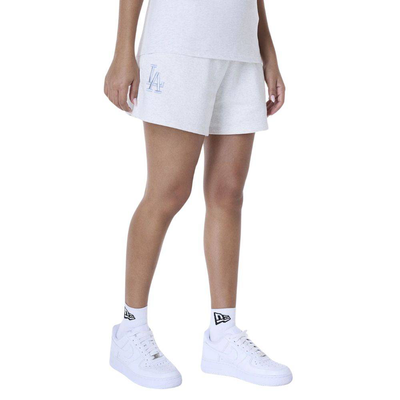 Women mlb league essential short los angeles dodgers, Grey, medium