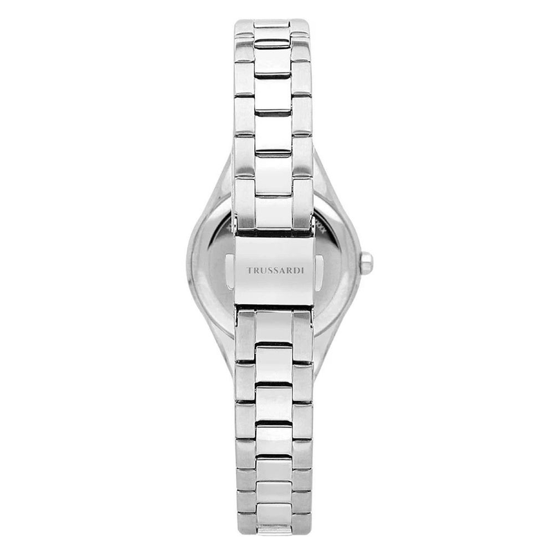 Gray stainless steel bracelet watch-null