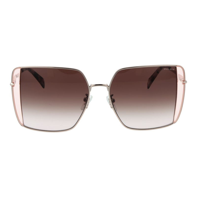 Rose gold metal sunglasses-null