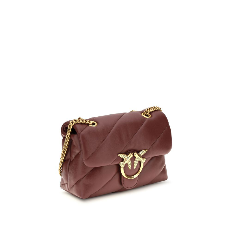 Bordeaux calf leather bos taurus shoulder bag-null