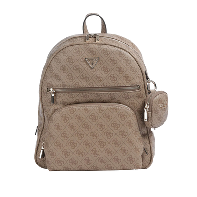 Guess γυναικεία τσάντα πλάτης, Beige Logo, medium