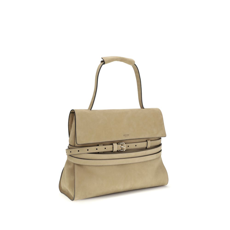 Beige calf leather bos taurus handbag-null