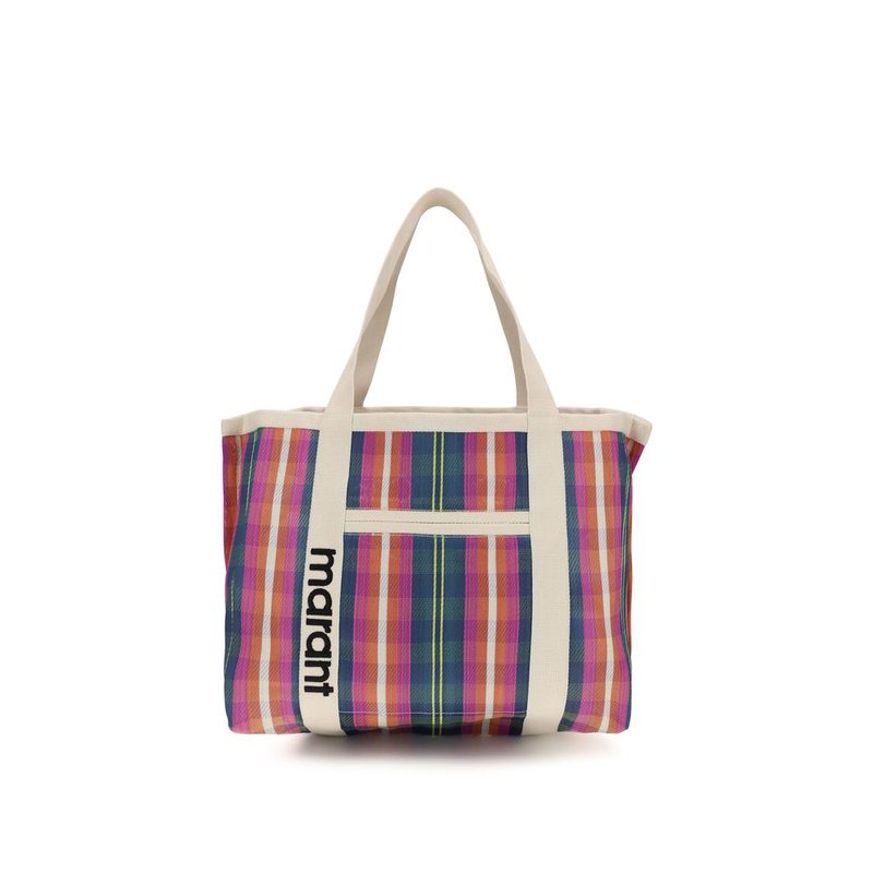 Multicolor nylon shoulder bag-null