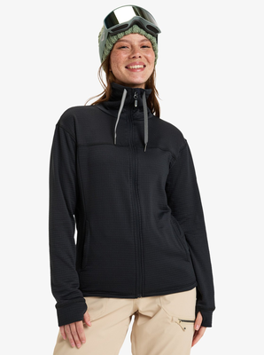 Roxy women's snow vertere - zip-up sweatshirt, Kvj0-black, medium