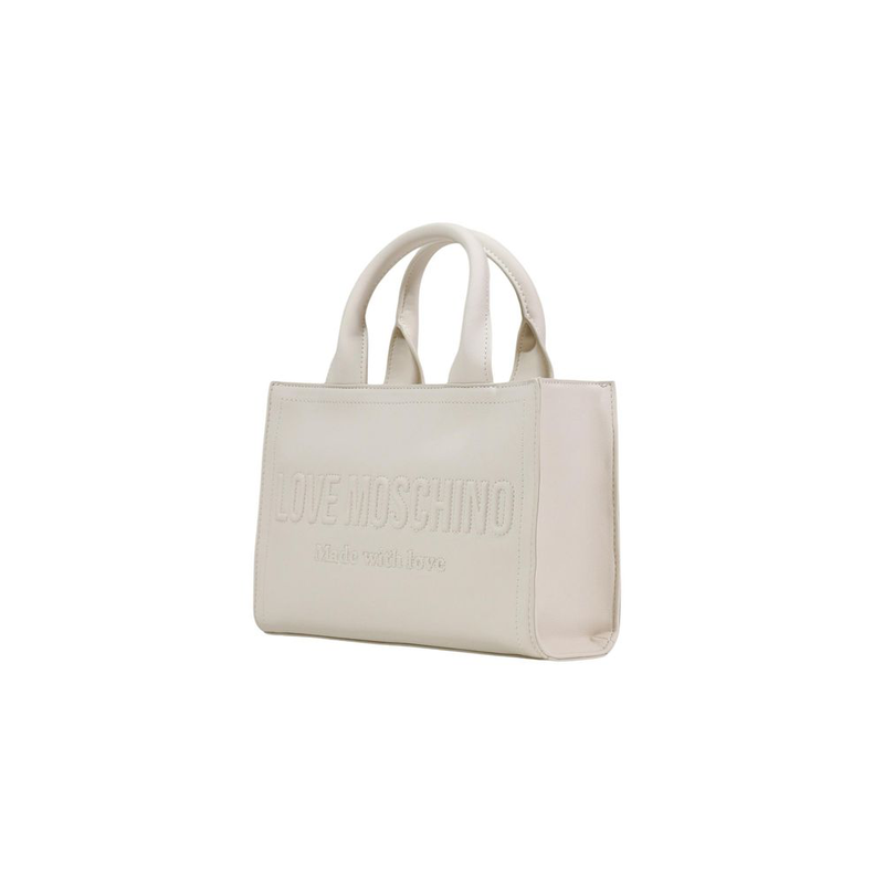 Beige polyethylene handbag-null