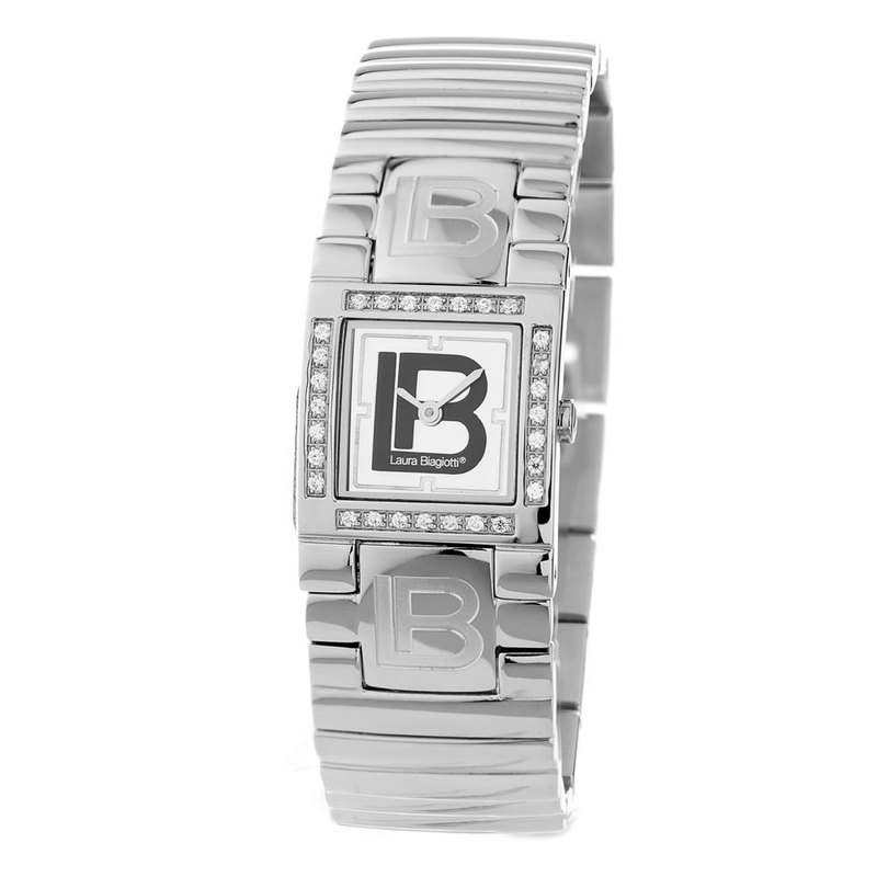 Silver stainless steel bracelet watch-null