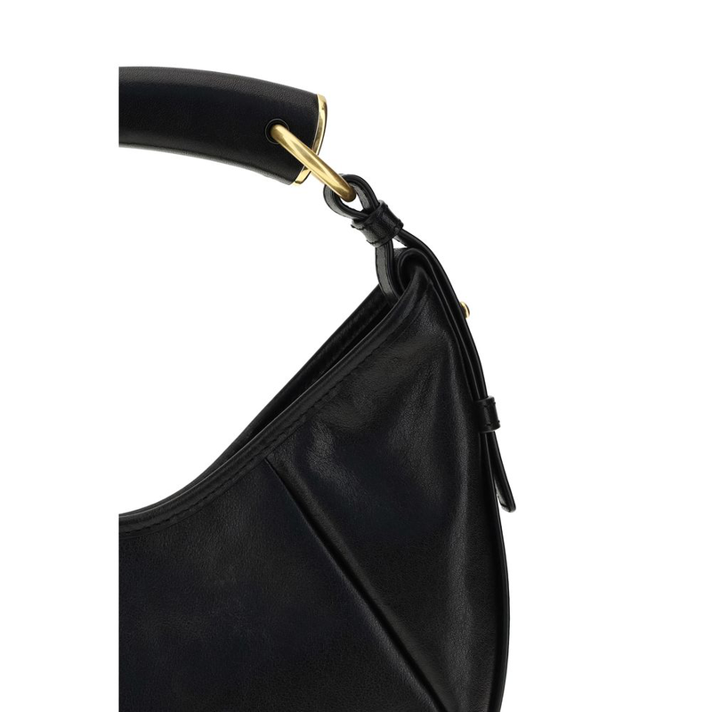 Black calf leather bos taurus shoulder bag-null