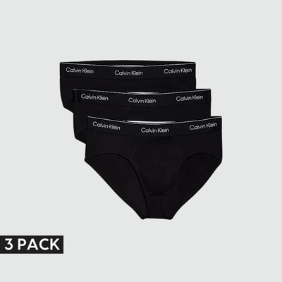 Hip brief 3 pack, Black, medium
