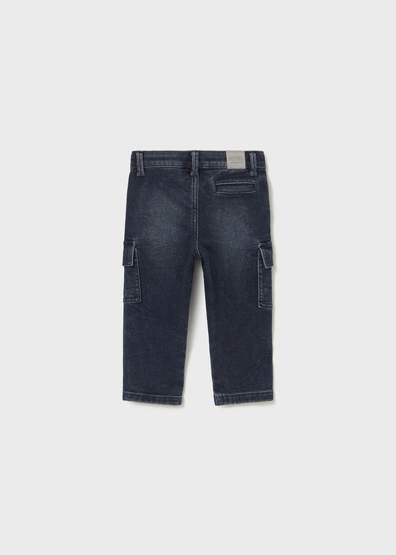 Product image: Soft denim cargo pants-null
