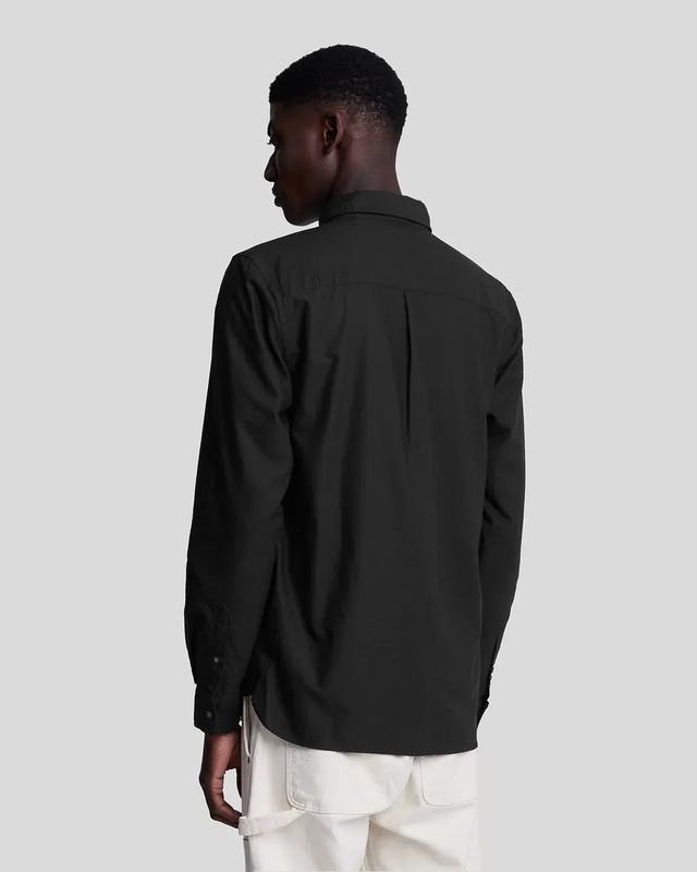 Plain oxford shirt z865 jet black-null