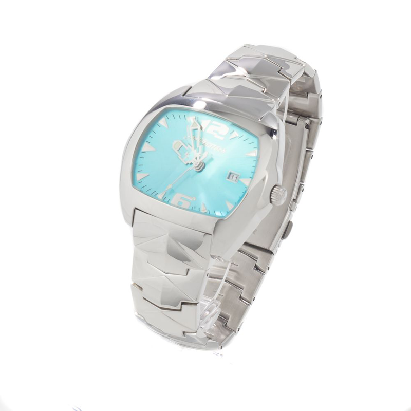 Silver stainless steel dress watch-null