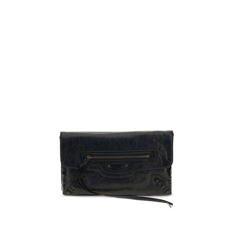 Black lamb ovis aries aries clutch bag-null