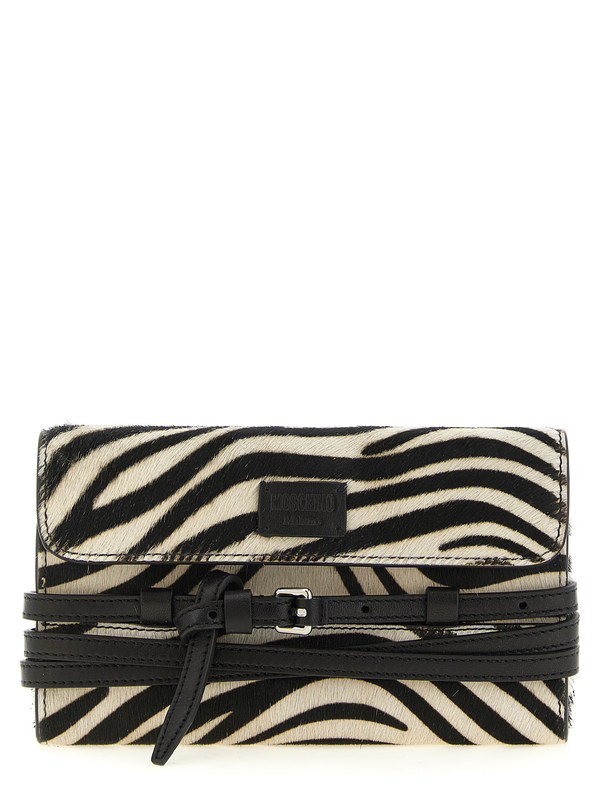 Bicolor leather cardholder-null