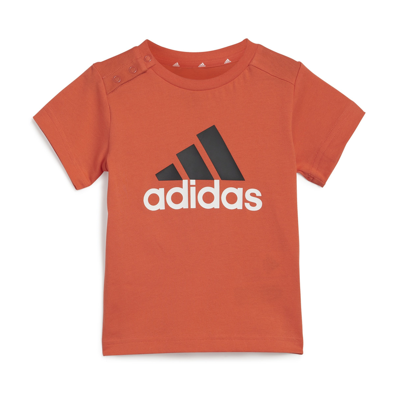 Adidas infant boys essentials organic cotton tee and shorts image number null