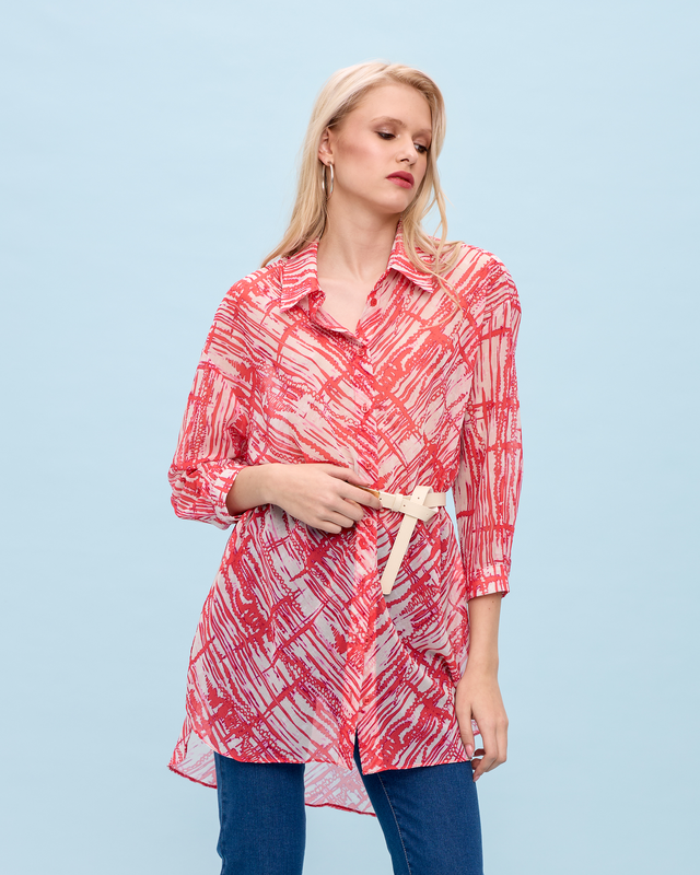 Shirt chiffon long image number null