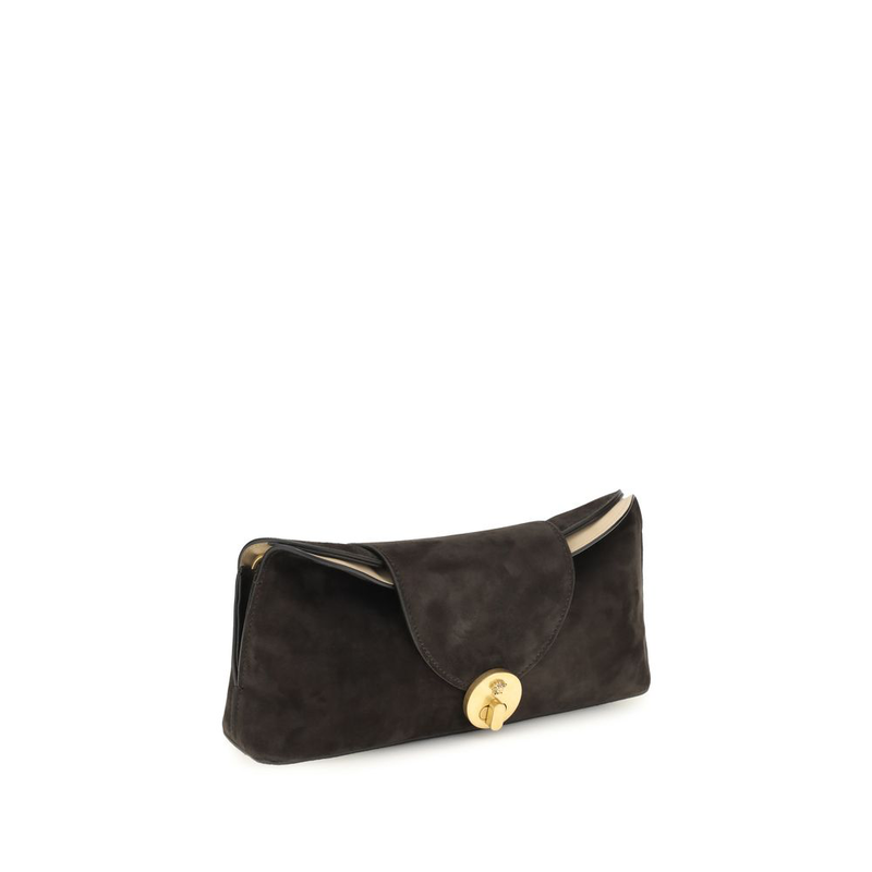 Brown calf leather bos taurus clutch bag-null