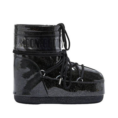 Moon boot icon low glitter, Black, medium