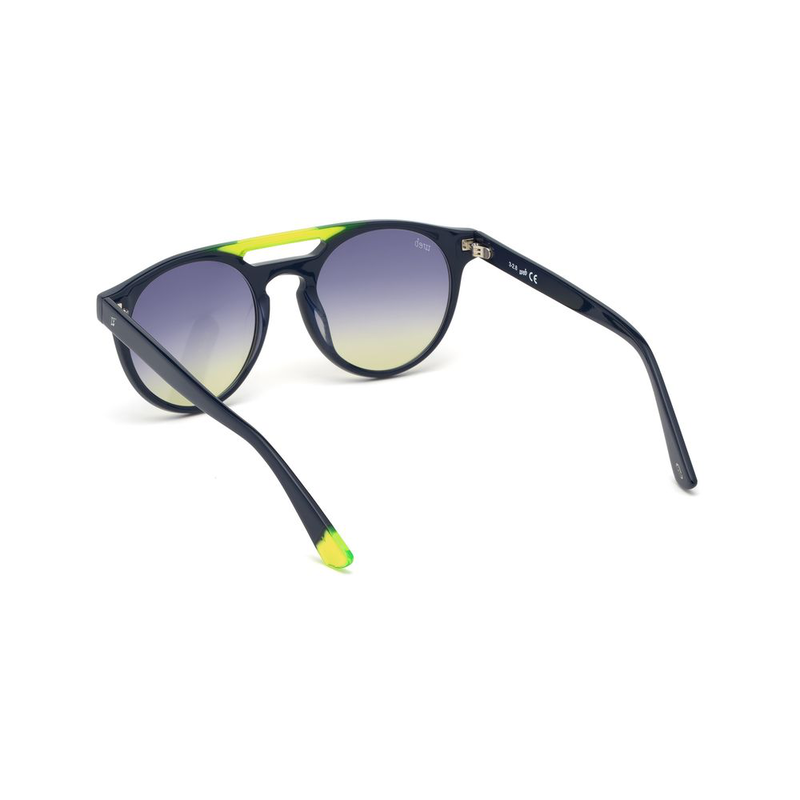 Blue plastic sunglasses-null