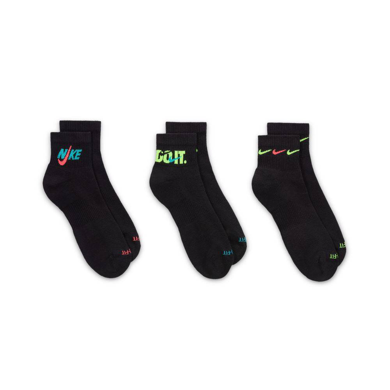 Everyday plus cushion ankle 3-pairs socks-null