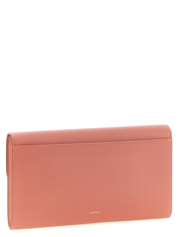 Multicolor calfskin clutch bag-null