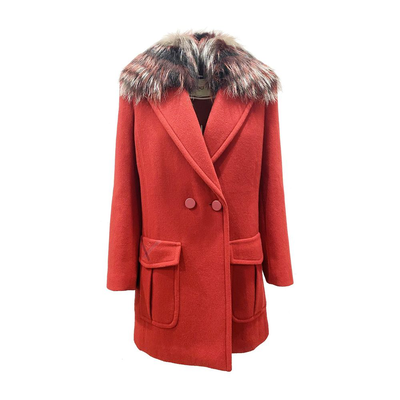 Multicolor virgin wool coat, Multicolor, medium