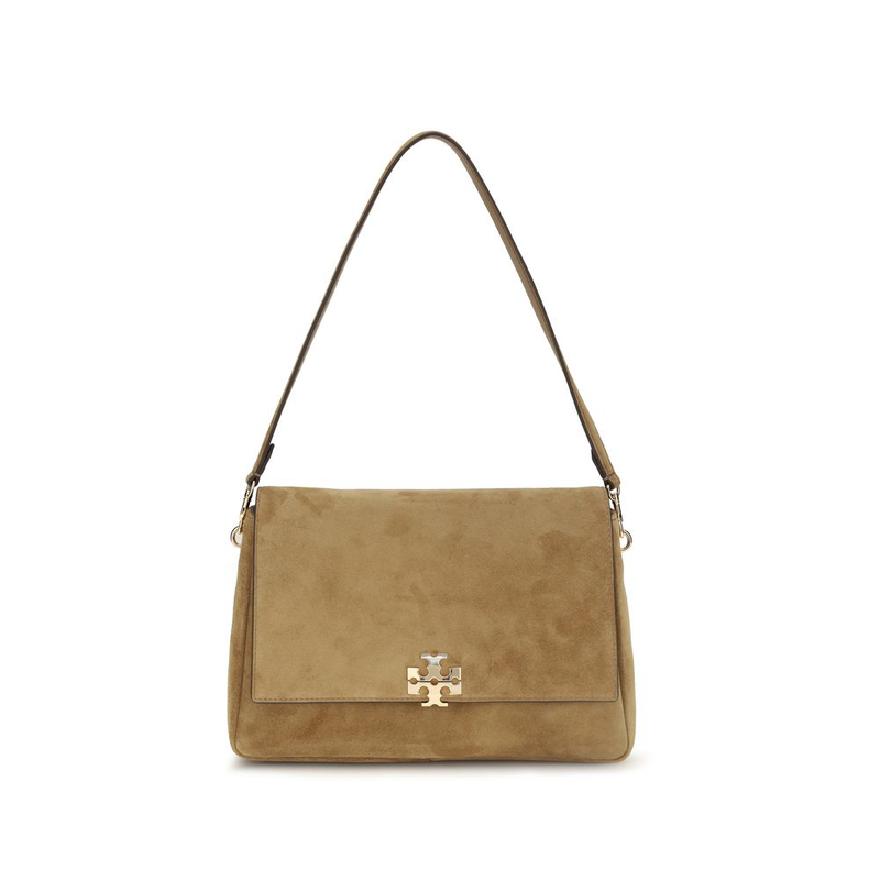 Beige calf leather bos taurus shoulder bag-null
