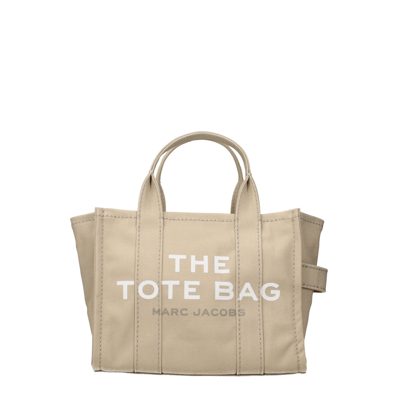 Beige fabric handbag-null