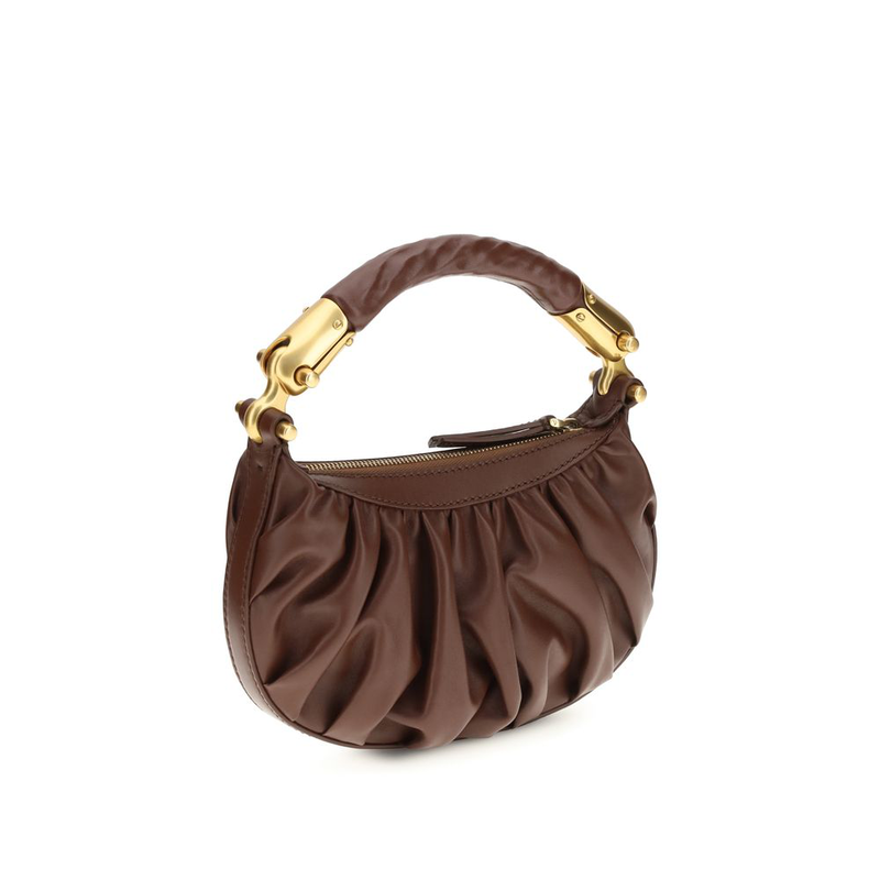 Brown calf leather bos taurus shoulder bag-null