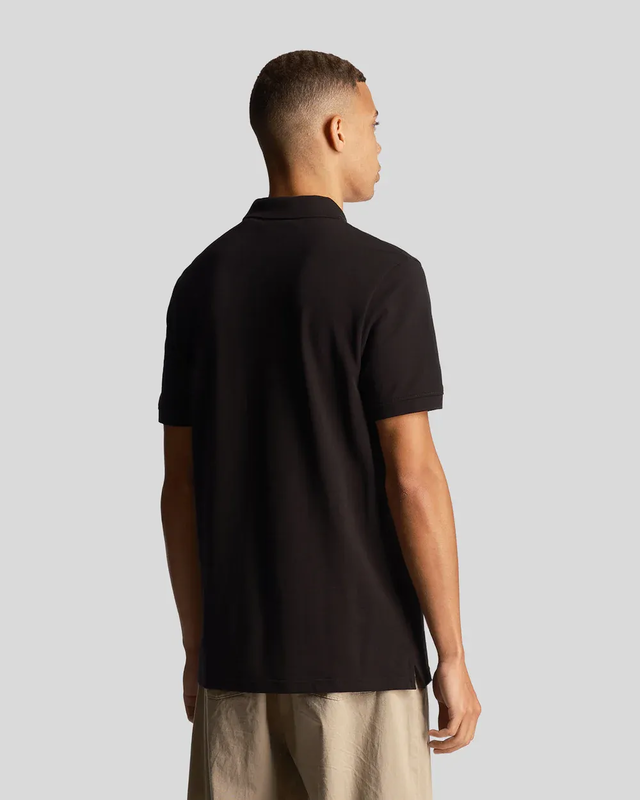 Plain polo shirt z865 jet black-null