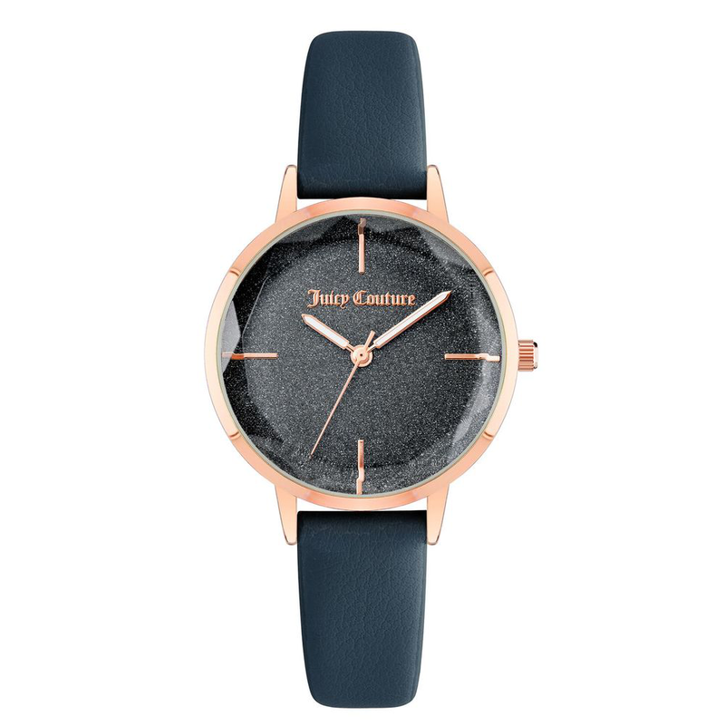 Blue plastic dress watch-null