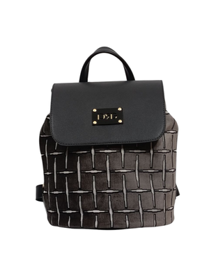 Grid backpack black, , medium