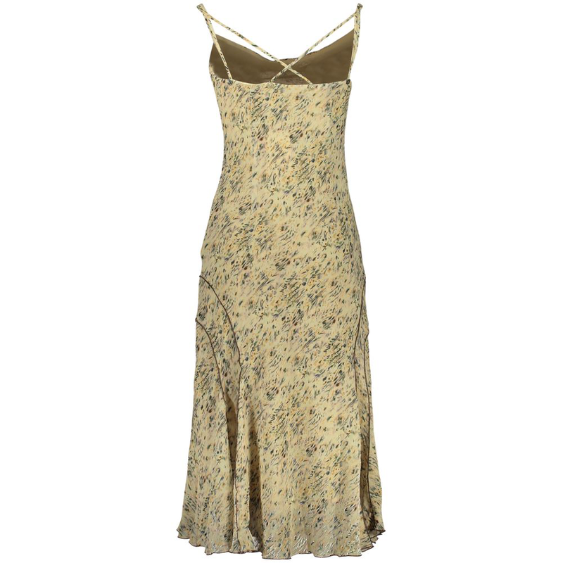 Beige polyester women dress-null