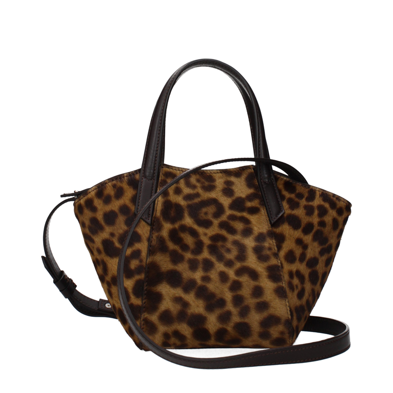 Brown horsehair handbag-null