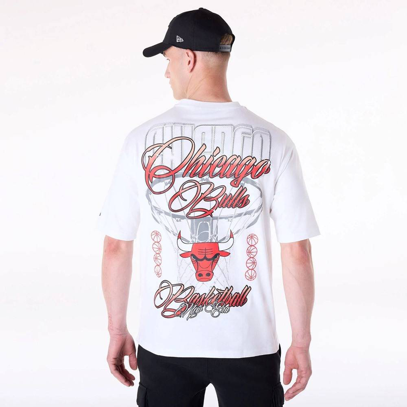 New era nba font graphc tee chicago bulls-null