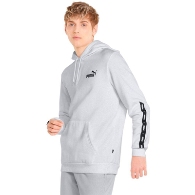 Essentials+ tape fleece hoodie, White, medium