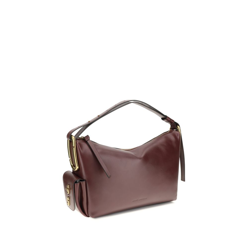 Bordeaux calf leather bos taurus shoulder bag-null