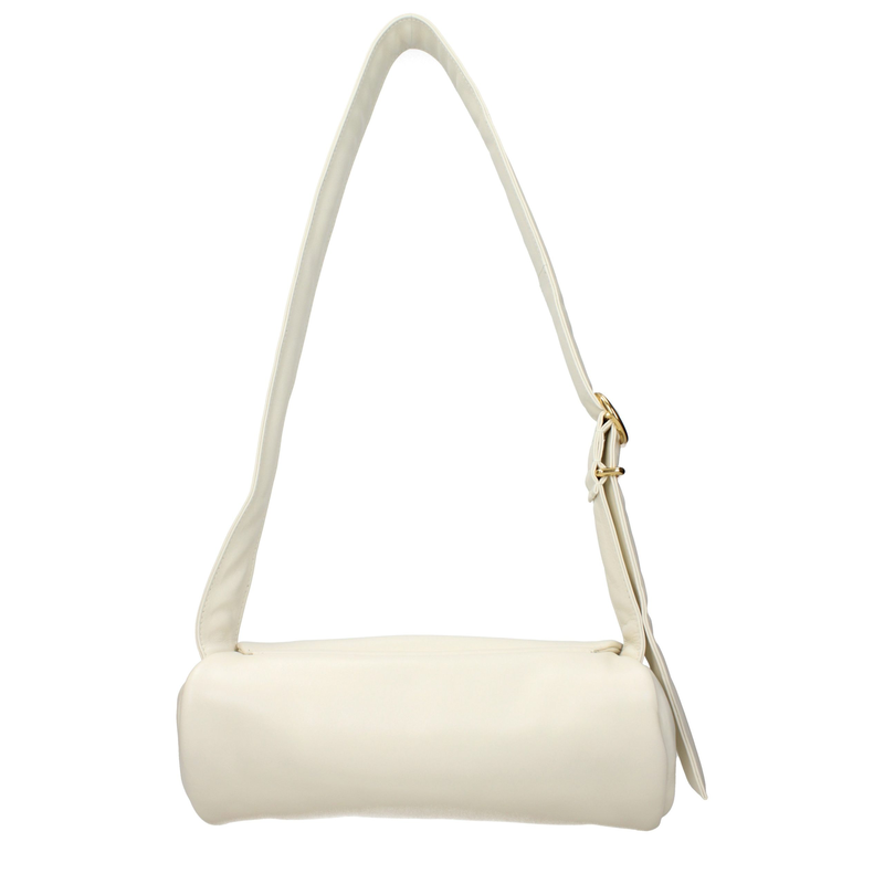 Beige leather crossbody bag-null