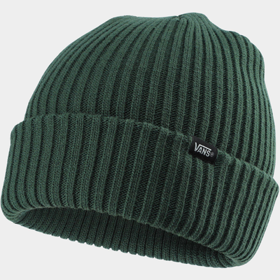 Mens clipped cuff beannie, Green, medium