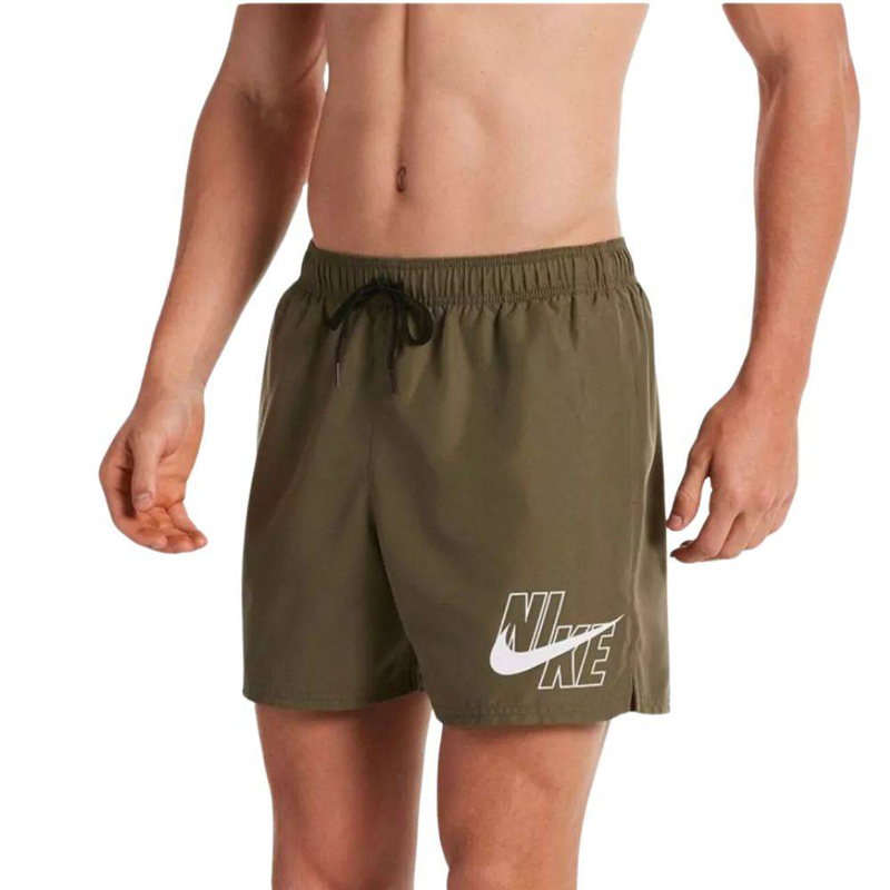 Logo solid mens 5" volley swimshort-null