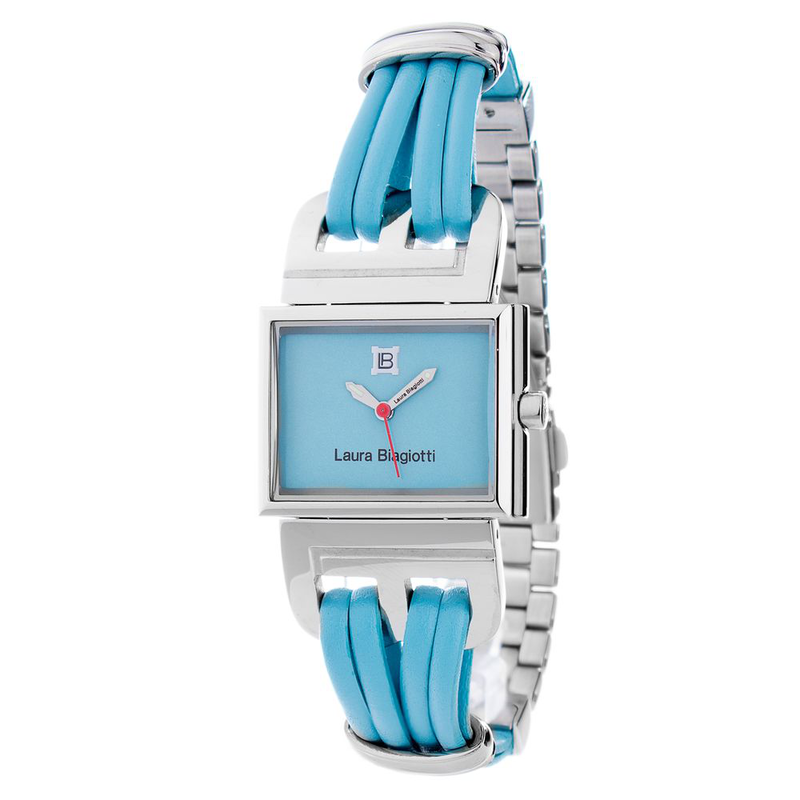 Blue leather lining dress watch-null