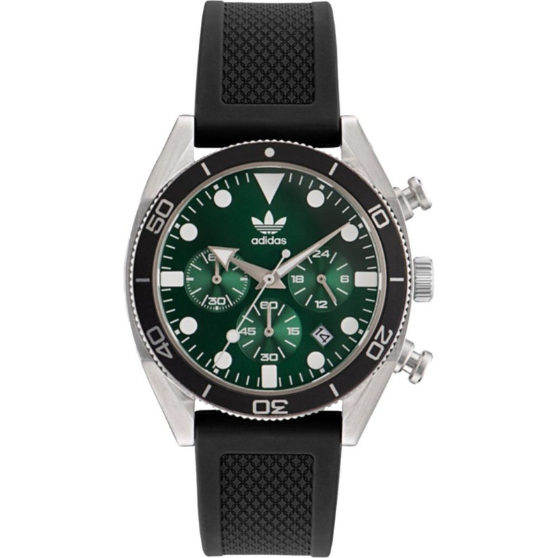 Black synthetic sport watch-null