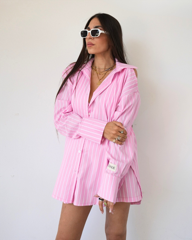 Product image: Zande daisy poplin stripped shirt an26-1-null
