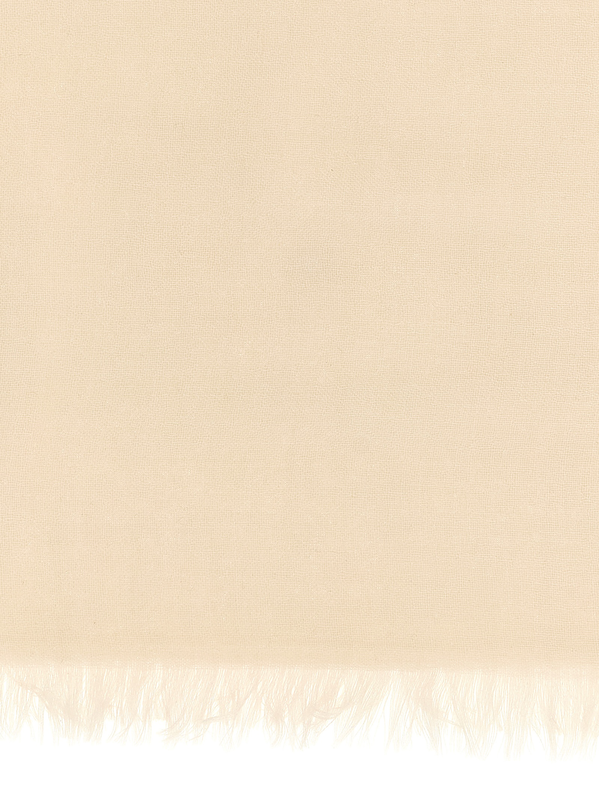 Beige cashmere scarf-null