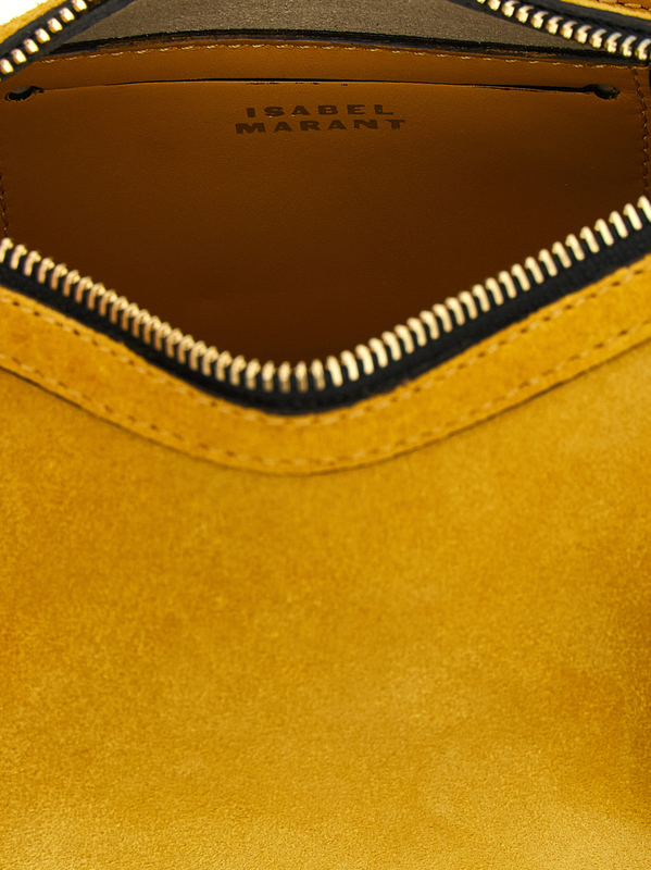 Bicolor calfskin shoulder bag-null