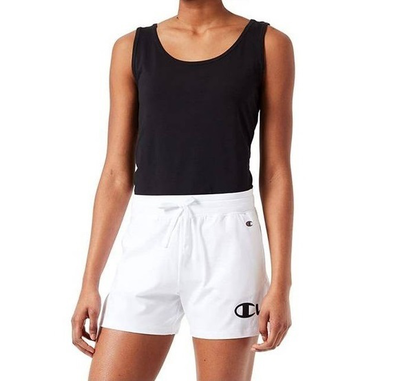 Champion women shorts (114906-ww001), White, medium