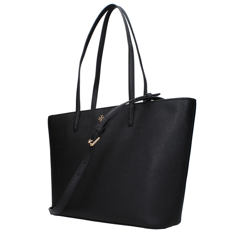 Black leather shoulder bag-null