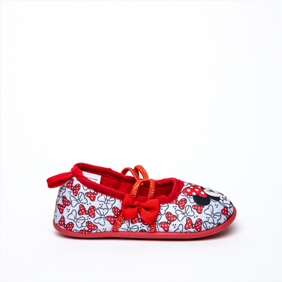 Mini mouse red bow ballerina girls slippers