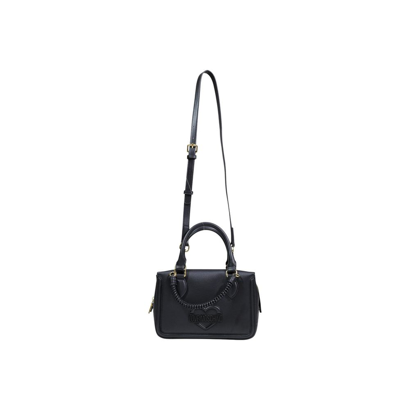 Black polyethylene handbag-null